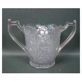 U.S. Glass White Cosmos and Cane Spooner