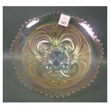 Imp. Pastel Marigold Scroll Embossed Round Bowl
