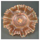 Dugan Peach Opal Round Up 3/1 Edge Bowl