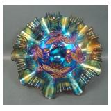 Dugan Electric Amethyst Cherries 3/1 Ftd Bowl