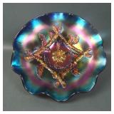 Dugan Electric Purple Apple Blossom Twigs Bowl