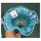 Rare Dugan Blue Opal Constellation Compote