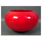 Fenton Mandarin Red Slag # 846 Cupped Bowl