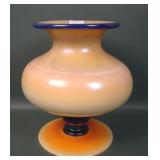 Imperial Freehand Art Glass Pedestal Vase
