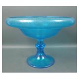 Fenton Celeste Blue High Standard Cupped Compote