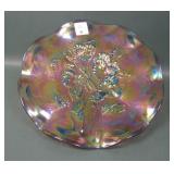 Imperial Lavender Pansy Low Ruffled Plate