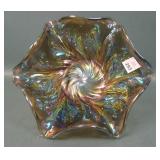 Imperial Dark Smoke Acanthus Ruffled Bowl