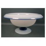 Fry Foval Delft Blue Rolled Edge Console Bowl