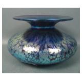 Rindskopf Red Papilon Spittoon Shape Vase