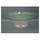 Steuben Verre de Soie Threaded  Art Glass Bowl