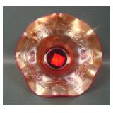 Fenton Reverse Amberina Blackberry Spray Hat