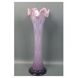 Fenton Amehthyst Opal Boggy bayou Vase
