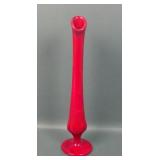 Fenton Mandarin Red # 251 Bud Vase