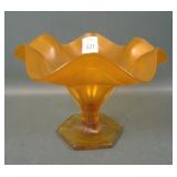 Fenton Tangerine #574 Ftd Ruffled Vase