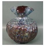 Dugan Amethyst Triple Pinched Swirl Vase