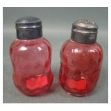 Two Phoenix Cranberry IVT Pinched Salt & Peppers