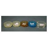 Five Piece Victorian Salt Dip Lot