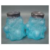 2 Westmoreland Blue Mist Rose Salt & Peppers