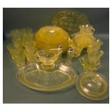 Hazel Atlas 45 Pc Florentine II Depression Glass