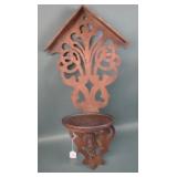 Victorian Carved Wooden Wall Hanger