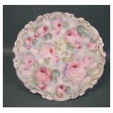 Royal Bayreuth Bavarian Rose Tapestry Wall Plaque