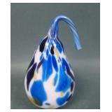 Vintage End of the Day Spatter Glass Pear Figure