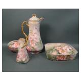Four Piece Decorated Porcelain Lot
