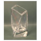 Kosta Boda Crystal Mid Century Modern Vase.