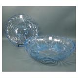 Cambridge Two Piece Blue Caprice Glass Lot