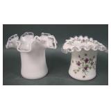 Two Fenton Silver Crest Hats