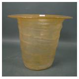 Consolidated Honey Catalonian Top Hat  Shape Vase