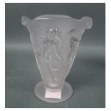 Consolidated French Crystal Dancing Nymphs Vase