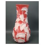 Phoenix Burgandy / Pearlized MG Philodendron Vase