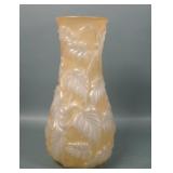 Phoenix Amber Frosted Philodendron vase