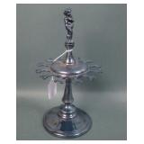 Victorian Figural Triple Plate Rubber Stamp Holder