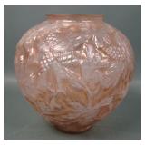 Consolidated Brown Crystal/ Stain Pinecone Vase