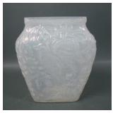 Consolidated Straw Opal Chickadee Vase