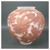 Consolidated Brown/White Stain Pinecone Vase