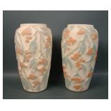 2 Consolidated Bi-Colored Bittersweet Vases