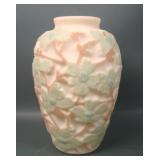 Consolidated Bi-Colored Custard Dogwood Vase