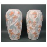 2 Consolidated Bi- Colored Bittersweet Vases