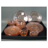 Jeanette Glass Co. Pink  Doric & Pansy Child