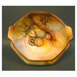Noritake Embossed Walnut Handled Bowl