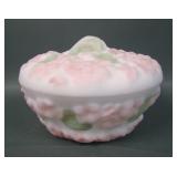 Phoenix Pink/ Green Satin Phlox Dresser Box
