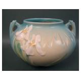 Roseville Art Pottery Iris Handled Pot