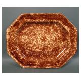 Bennington Pottery Yellow & Brown Platter