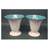 2 Signed Gladding McBean & Co. Flared Vases