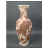 Consolidated Brown/Custard Floral Vase