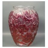 Consol. Ruby Stain /Crystal Poppy Le Fleur Vase