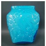 Consolid. Blue Case iridised Chickadee Pillow Vase